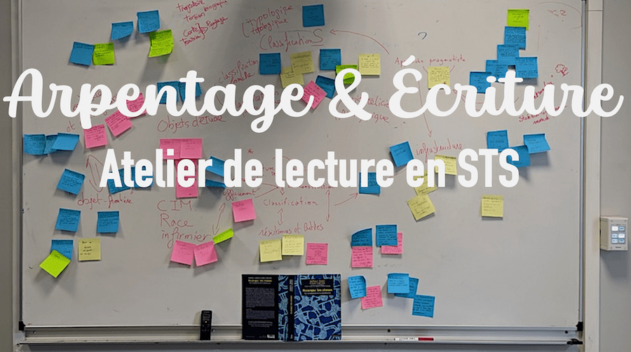 Lire la suite à propos de l’article Arpentage & Écriture. Atelier de lecture en STS
