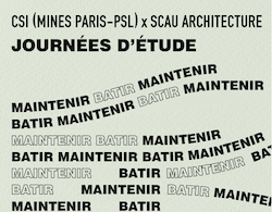 Lire la suite à propos de l’article Journées d’étude « MAINTENIR BÂTIR »