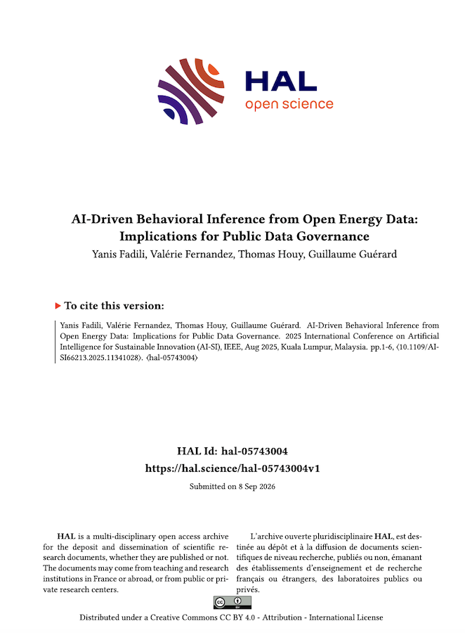 Lire la suite à propos de l’article AI-Driven Behavioral Inference From Open Energy Data: Implications for Public Data Governance